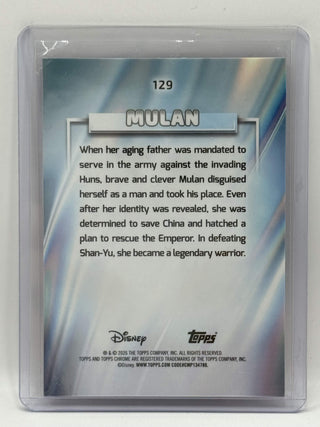 2026 Topps Chrome Disney Mulan Purple Refractor 234/399
