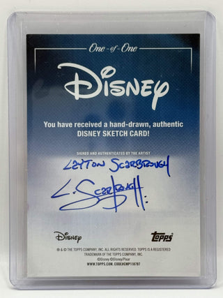 2026 Topps Chrome Disney Stitch Sketch Card Artist Autograph 1/1