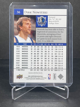 2009-10 Upper Deck Dirk Nowitzki - No. 36