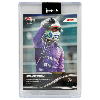 2026 Topps NOW Kimi Antonelli First Driver To Win First Three Races From First Three Poles #025