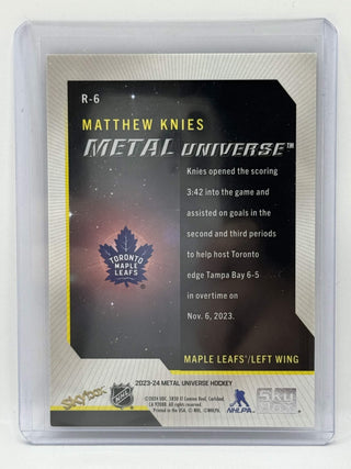 2023-24 SkyBox Metal Universe Rookie Matthew Knies #R-6