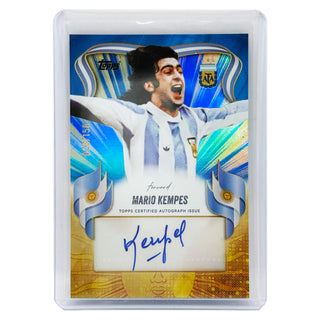 2026 Topps FC Argentina Team Set Mario Kempes Golden Sun Autograph 028/150