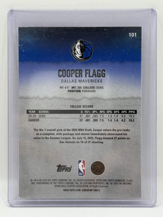 2025-26 Topps Signature Class Cooper Flagg Pendora - No. 101