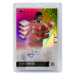 2025-26 Topps Finest Jeremie Frimpong Pink Autograph 192/250