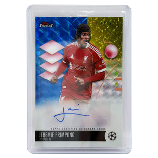 2025-26 Topps Finest Jeremie Frimpong Blue Autograph 097/150