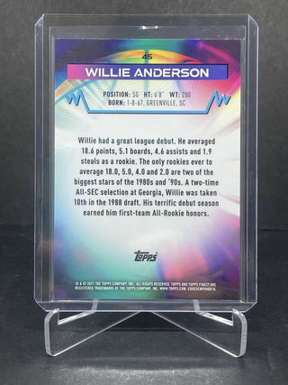 2021 Topps Finest Willie Anderson Wave Refractor 16/30