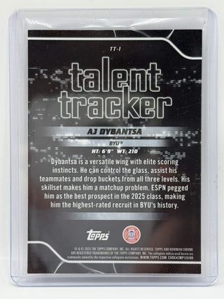 2025-26 Topps Bowman Chrome AJ Dybantsa Talent Tracker #TT-1