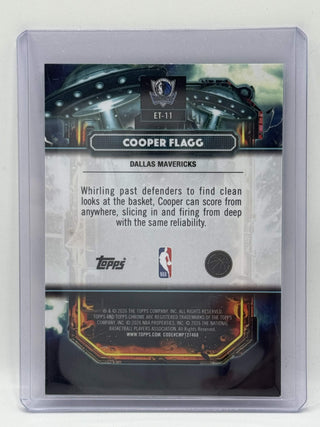 2025-26 Topps Chrome Cooper Flagg Extraterrestrial Rookie #ET-11