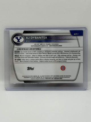 2025-26 Topps Bowman Chrome 1st Bowman AJ Dybantsa #BCP-1