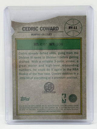 2025-26 Topps Bowman Chrome Cedric Coward Rookie Of The Year Favourites 155/250