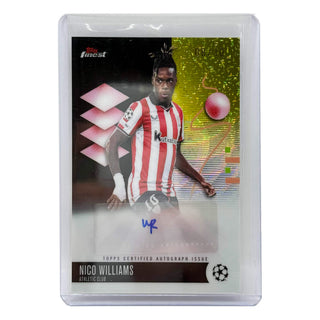 2025-26 Topps Finest UEFA Club Competitions Nico Williams Auto 08/10