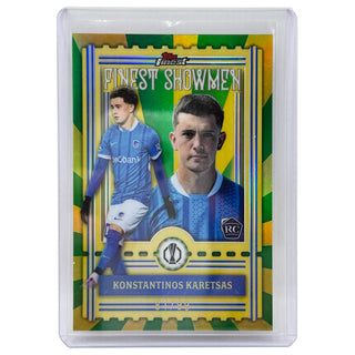 2025-26 Topps Finest Konstantinos Karetsas Finest Showmen RC 81/99