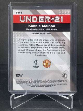 2023 Topps Merlin Under 21 Kobbie Mainoo - No. U21-8