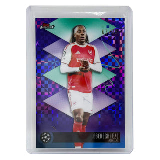 2025-26 Topps Finest Eberechi Eze Purple Checkerboard 63/75