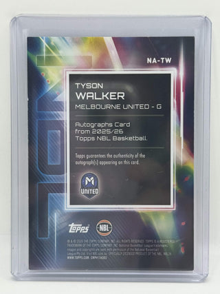 2025-26 Topps NBL Autographs Tyson Walker #NA-TW
