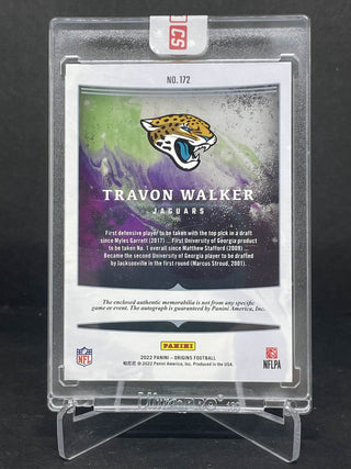 2022 Origins Football Travon Walker Rookie Patch Auto - No. 172 (A)