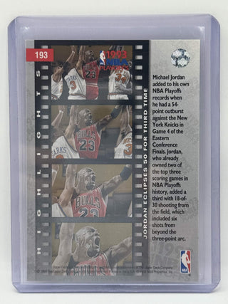 1993-94 Upper Deck NBA Playoffs Michael Jordan 54 Points - No. 193