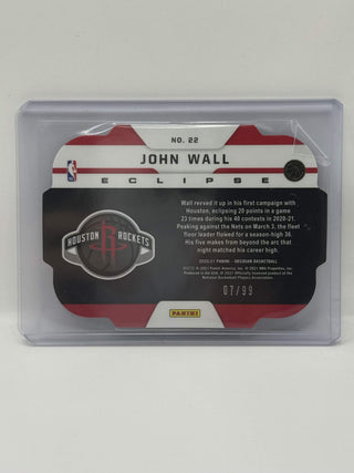 2020-21 Panini Obsidian Eclipse John Wall Die-Cut 07/99