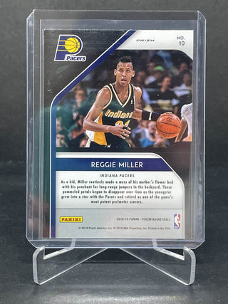 2018-19 Panini Prizm Hall Monitors Insert Reggie Miller - No. 10