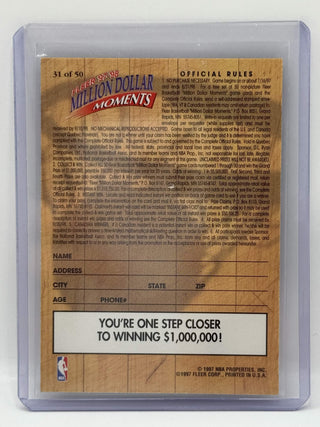 1997-98 Fleer Million Dollar Moments Contest Kobe Bryant #31