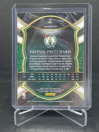 2020-21 Panini Select Payton Pritchard Red White Orange Flash Concourse RC - No. 86