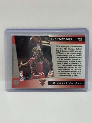 1993-94 Upper Deck 3-D Standouts Michael Jordan Triple Double #TD2