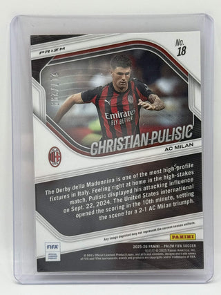 2025-26 Panini Prizm FIFA Christian Pulisic Orange Mosaic 217/299