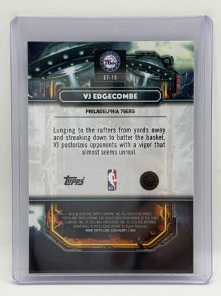 2025-26 Topps Chrome VJ Edgecombe Extraterrestrial Rookie #ET-15