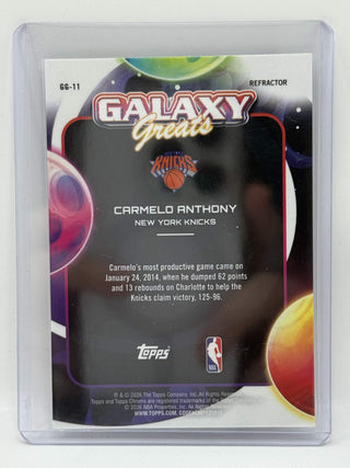 2025-26 Topps Chrome Galaxy Greats Carmelo Anthony Holo Foil #GG-11