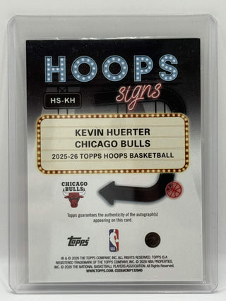 2025-26 Topps Hoops Kevin Heurter Auto 41/99