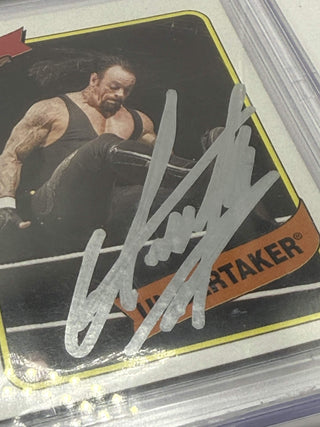 2007 Topps Heritage III WWE The Undertaker (Beckett Witnessed Authentic Autograph BGS 10)