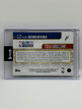 2025-26 Topps Hoops Victor Wembanyama Rainbow Gold/Green 054/199
