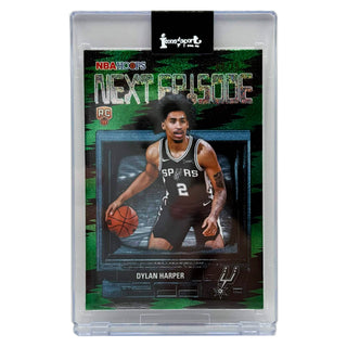 2025-26 Topps Hoops Dylan Harper Next Episode Pixel Burst Green RC 68/75