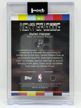 2025-26 Topps Hoops Dylan Harper Next Episode Pixel Burst Green RC 68/75