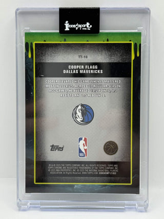 2025-26 Topps Hoops Cooper Flagg Tall Tales Aqua Refractor 020/199