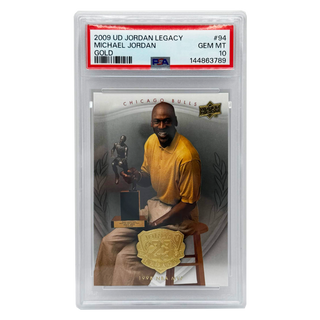 2009-10 UD Jordan Legacy Michael Jordan Gold PSA Gem Mint 10