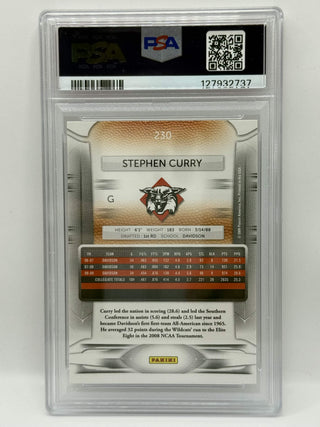 2009 Panini Prestige Stephen Curry Rookie PSA Mint 9