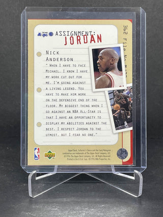 1996 Upper Deck Collectors Choice Nick Anderson Assignment: Jordan - No. 362