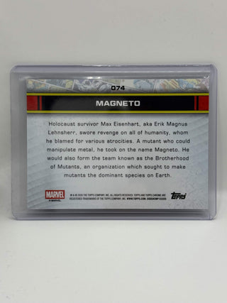 2026 Topps Chrome Marvel Magneto Purple Lightning 18/75