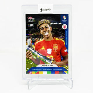2024 Topps NOW Lamine Yamal UEFA EURO Young Player of Tournament Card 62