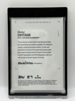2025 Topps Black & White Shohei Ohtani Prized Portraits #PP1