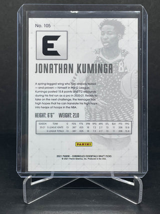 2021 Chronicles Essentials Draft Picks Jonathan Kuminga Red RC 149/149