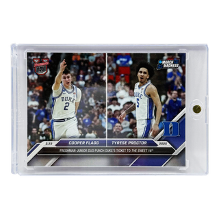 2025 Topps Bowman NOW Cooper Flagg/Tyrese Proctor Freshman-Junior Duo Punches Dukes Ticket To The Sweet 16 #97