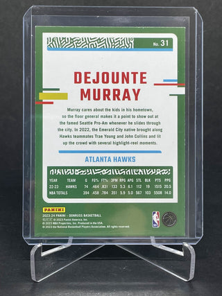 2023-24 Panini Donruss Dejounte Murray Red Mojo Foil 55/99