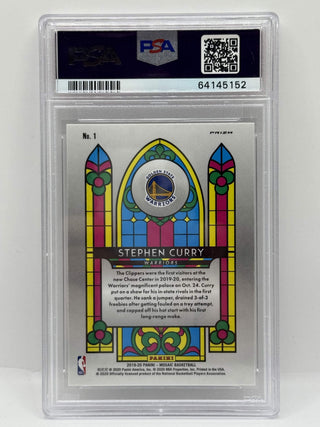 2019 Panini Mosaic Stephen Curry Stained Glass PSA Mint 9