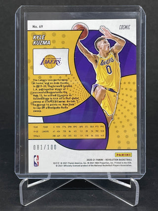 2020-21 Panini Revolution Cosmic Kyle Kuzma 081/100