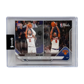 2025-26 Topps NOW Jalen Brunson/OG Anunoby 1st Pair Of Knicks Teammates To Score 30+ Each In Finals Game #338