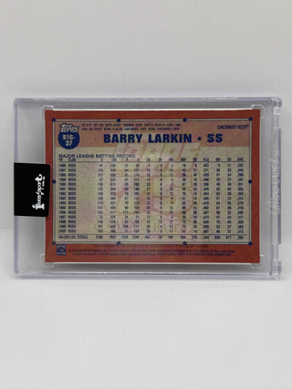 2026 Topps Chrome 75 Years Of Baseball Barry Larkin Gold Mojo Auto 12/50