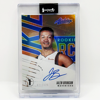 2018-19 Panini Absolute Memorabilia Jalen Brunson Rookie Auto 021/125