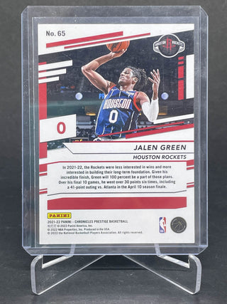 2021-22 Chronicles Prestige 75th Anniversary Jalen Green RC 60/75